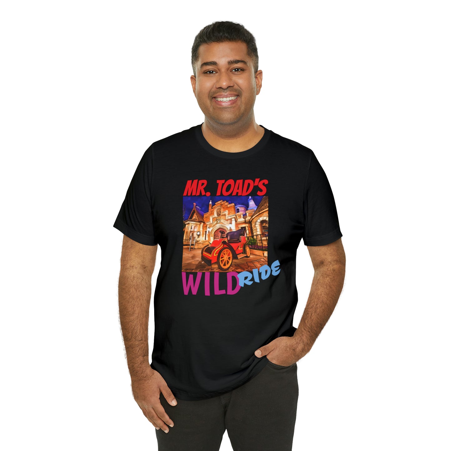 Unisex Jersey Short Sleeve Tee Painting of Disneyland ~MR. TOAD'S Wild ride
