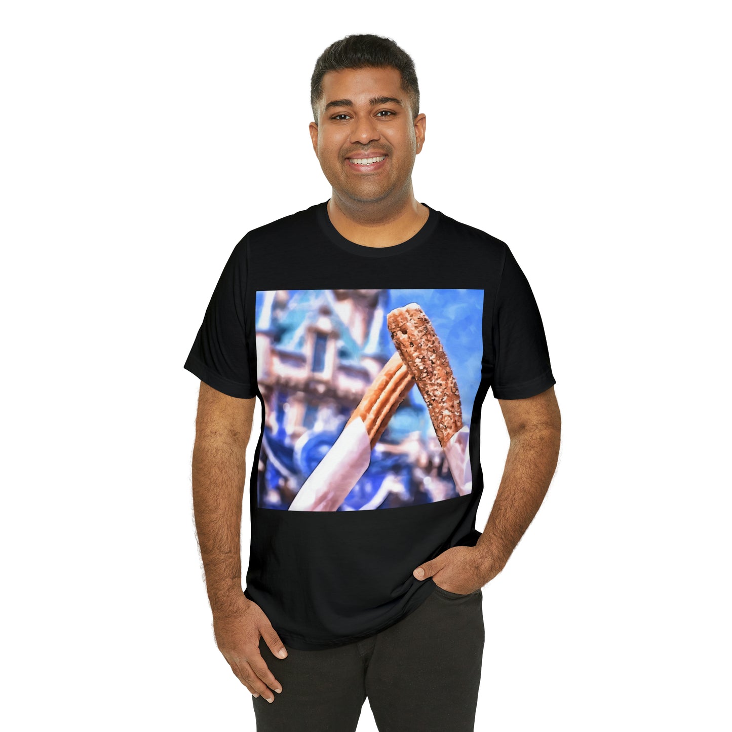 Unisex Jersey Short Sleeve Tee Painting of It's A DISNEY Thing! CHURROS
