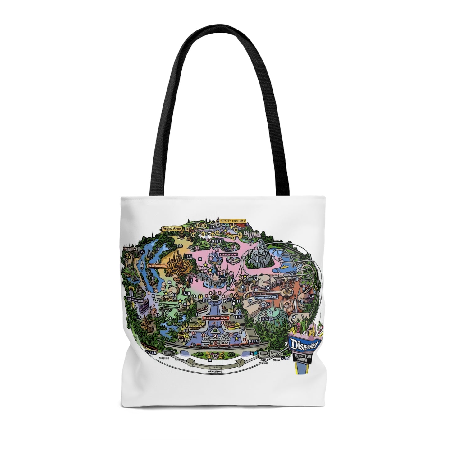 AOP Tote Bag Painting of Disneyland Park Map~ It's a Disney Thing!