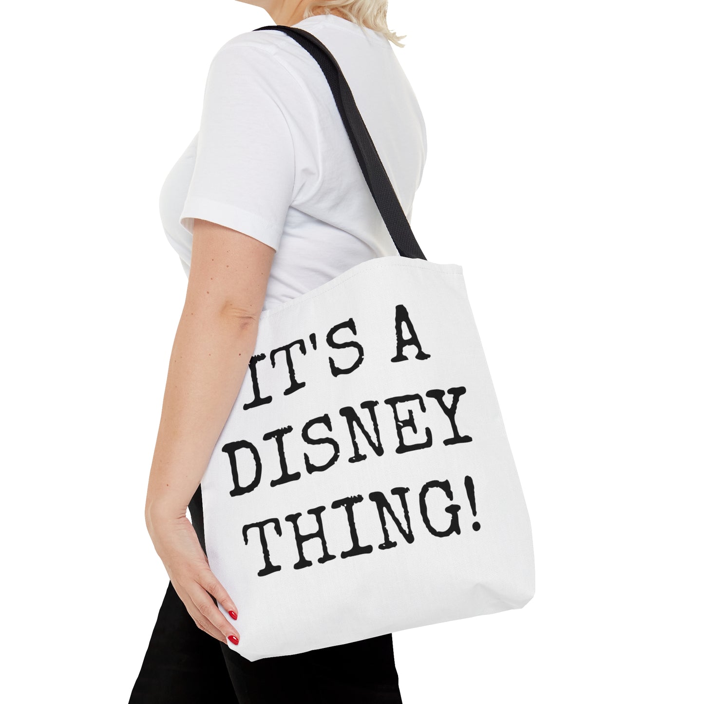 AOP Tote Bag Painting of Disneyland Vintage Ticket Stub