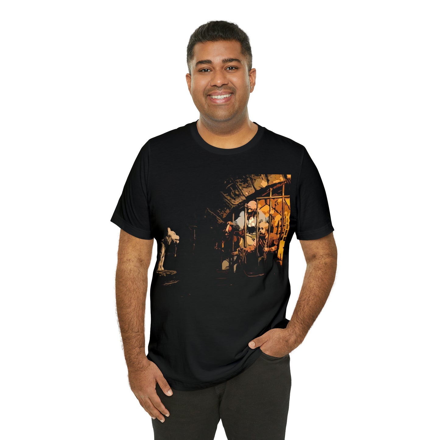 Unisex Jersey Short Sleeve Tee Painting of Disneyland PIRATES OF THE CARIBBEAN