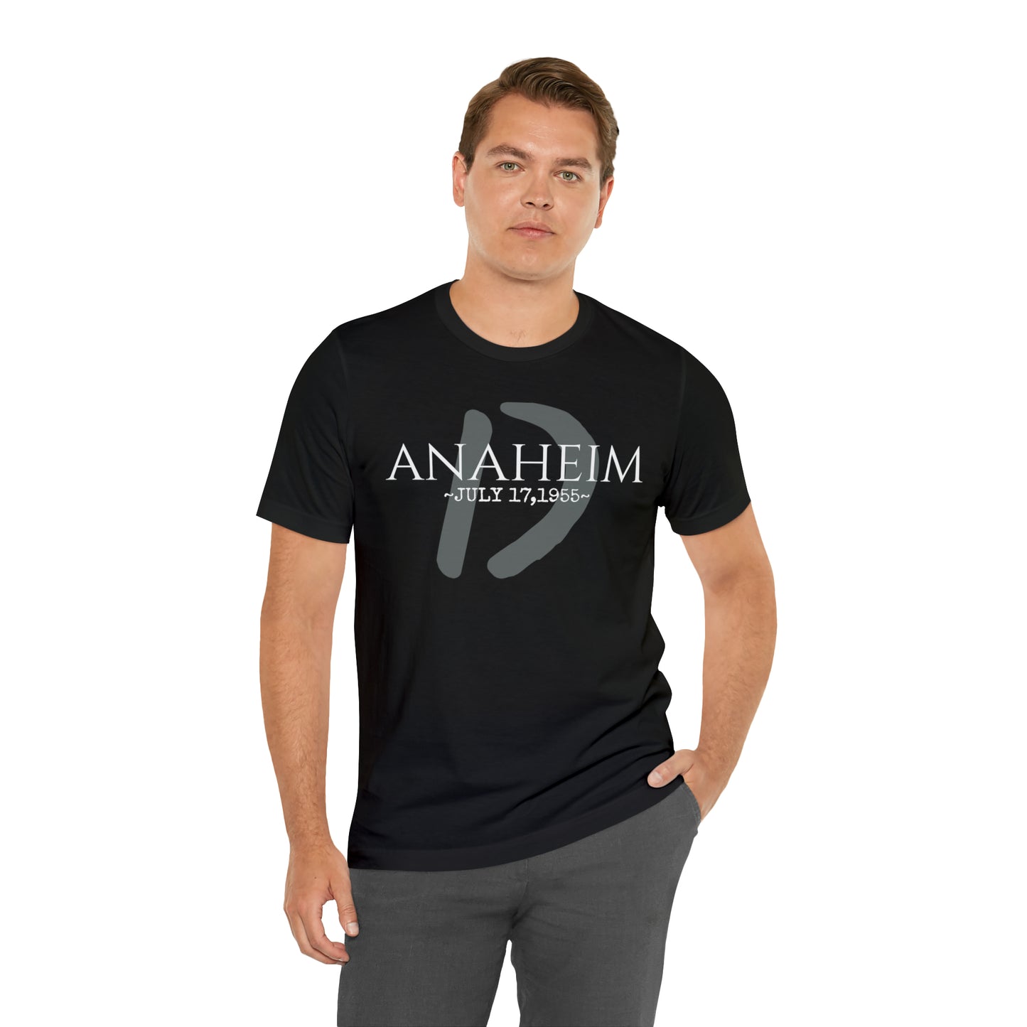 Unisex Jersey Short Sleeve Tee Disneyland Resort Opening Date ~ Anaheim