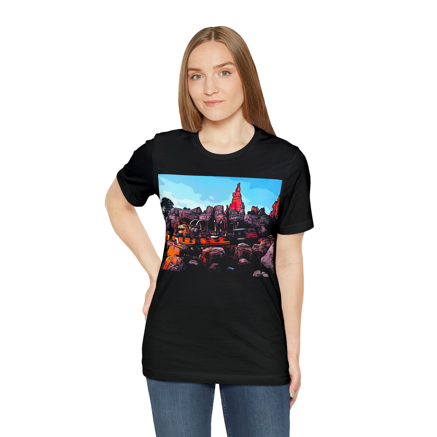 Unisex Jersey Short Sleeve Tee Painting of It's A Disney Thing! BIG TUNDER Mt