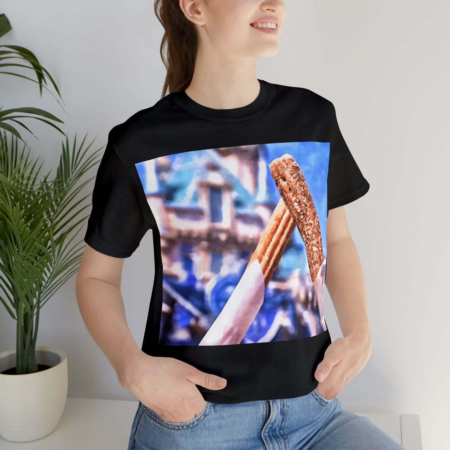 Unisex Jersey Short Sleeve Tee Painting of It's A DISNEY Thing! CHURROS