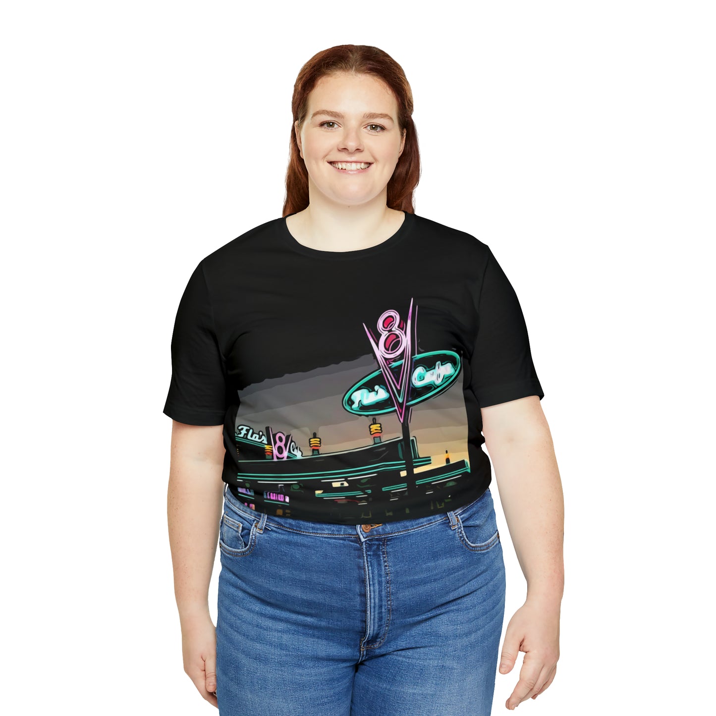 Unisex Jersey Short Sleeve Tee Painting of It's A Disney Thing! FLO'S V8 Cafe
