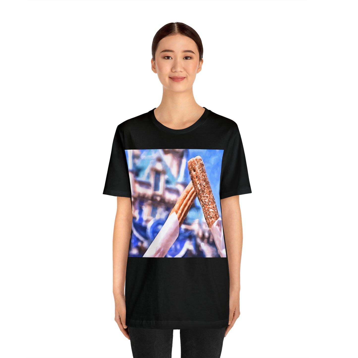 Unisex Jersey Short Sleeve Tee Painting of It's A DISNEY Thing! CHURROS