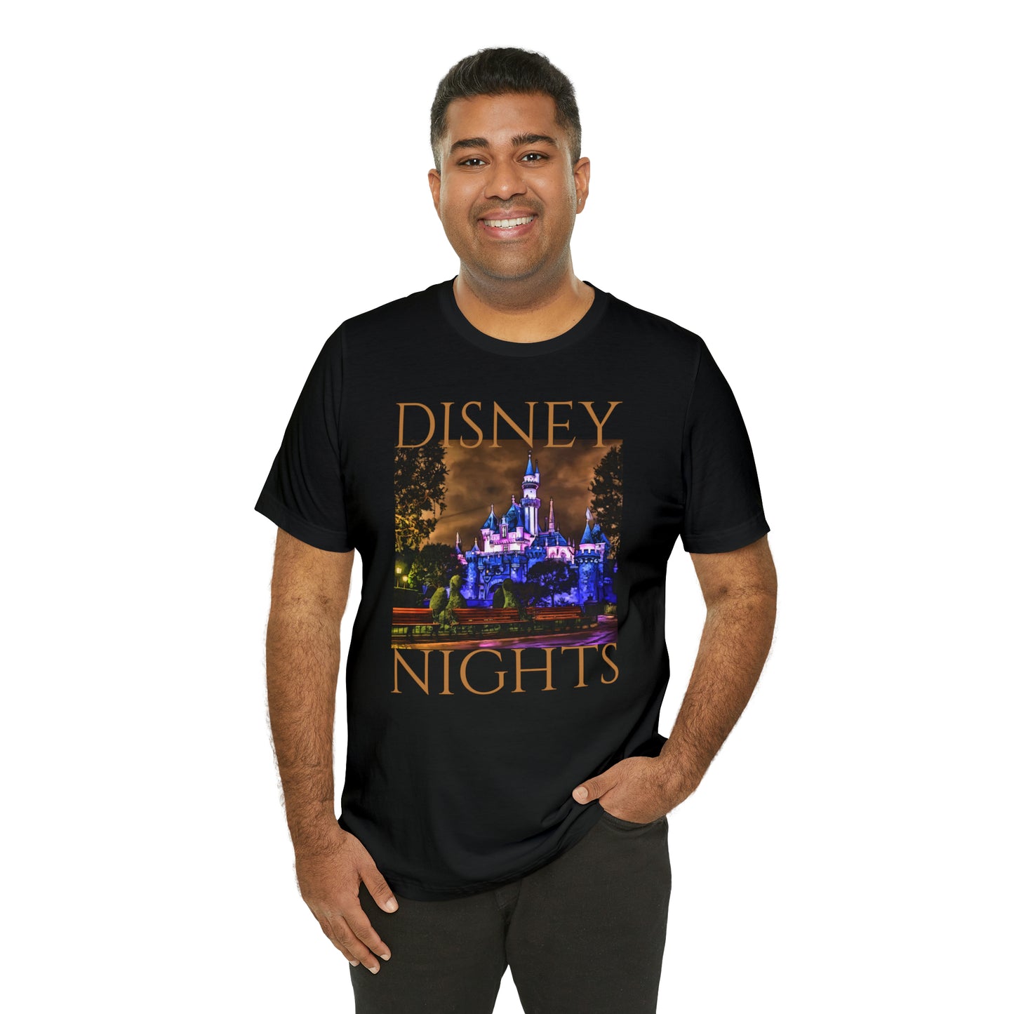 Unisex Jersey Short Sleeve Tee Painting of Disneyland SLEEPING BEAUTY CASTLE
