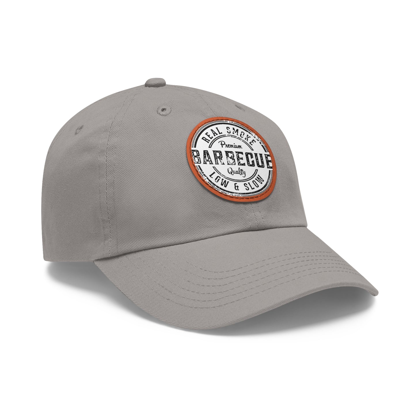 Dad Hat with Leather Patch (Round) Barbecue Vintage Restaurant Stamp