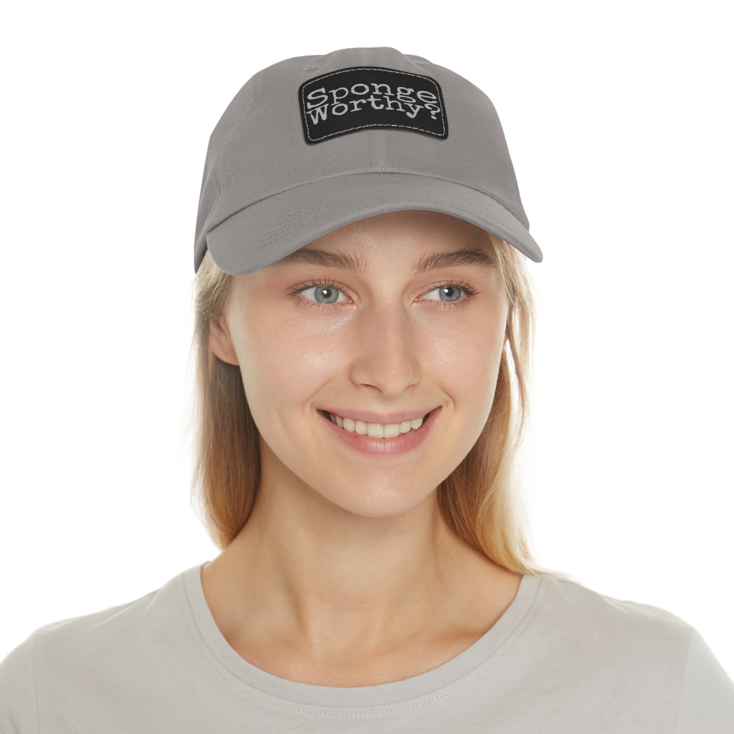 Dad Hat with Leather Patch (Rectangle) Seinfeld Tv Show Sponge Worthy?