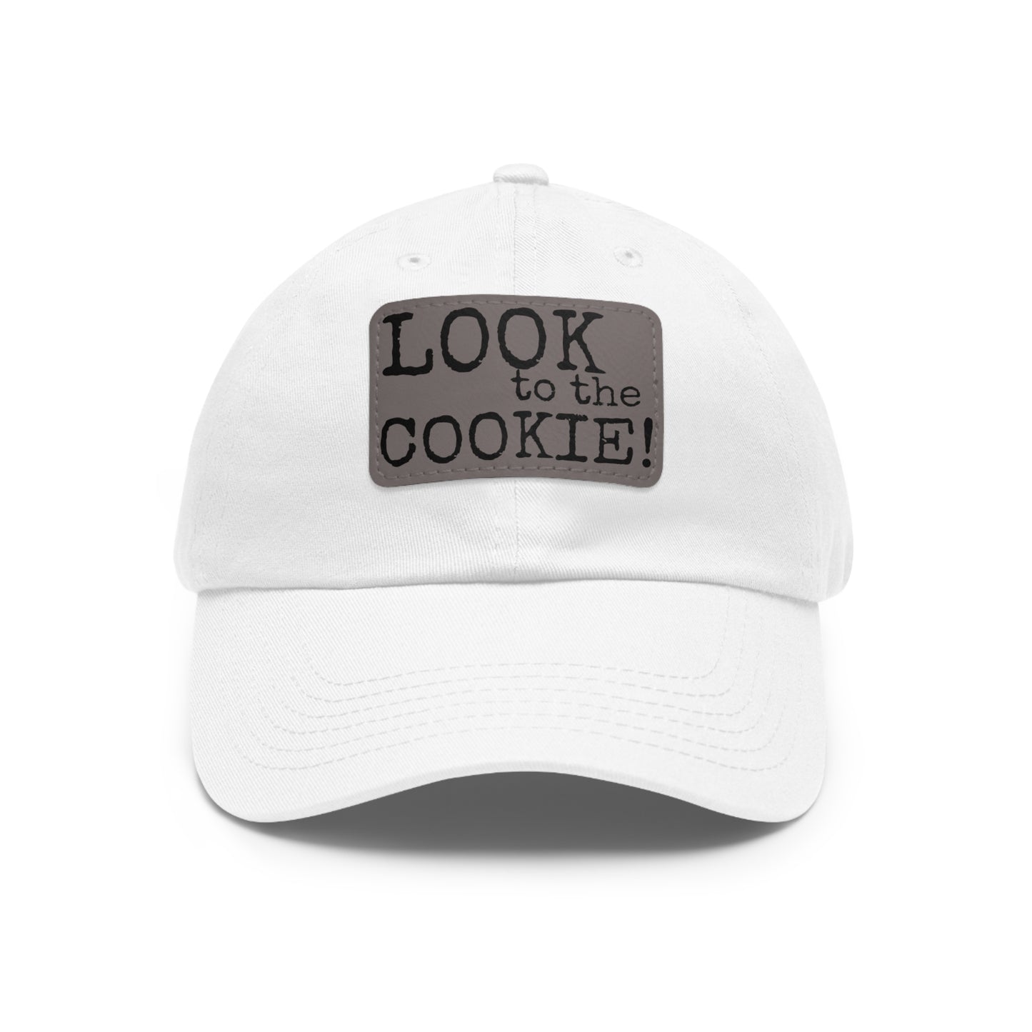 Dad Hat with Leather Patch (Rectangle) Seinfeld Tv Show Look to the Cookie!