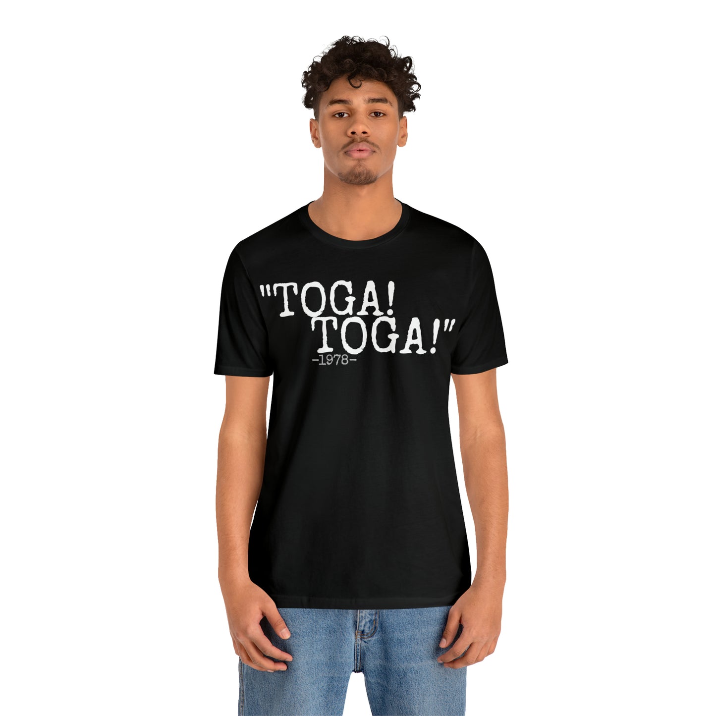 Unisex Jersey Short Sleeve Tee Animal House Movie 1978 Quote "Toga! Toga!
