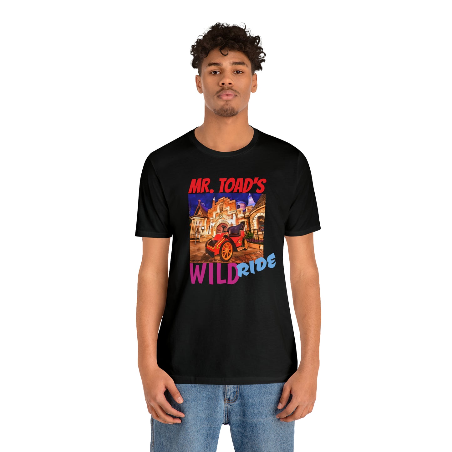 Unisex Jersey Short Sleeve Tee Painting of Disneyland ~MR. TOAD'S Wild ride