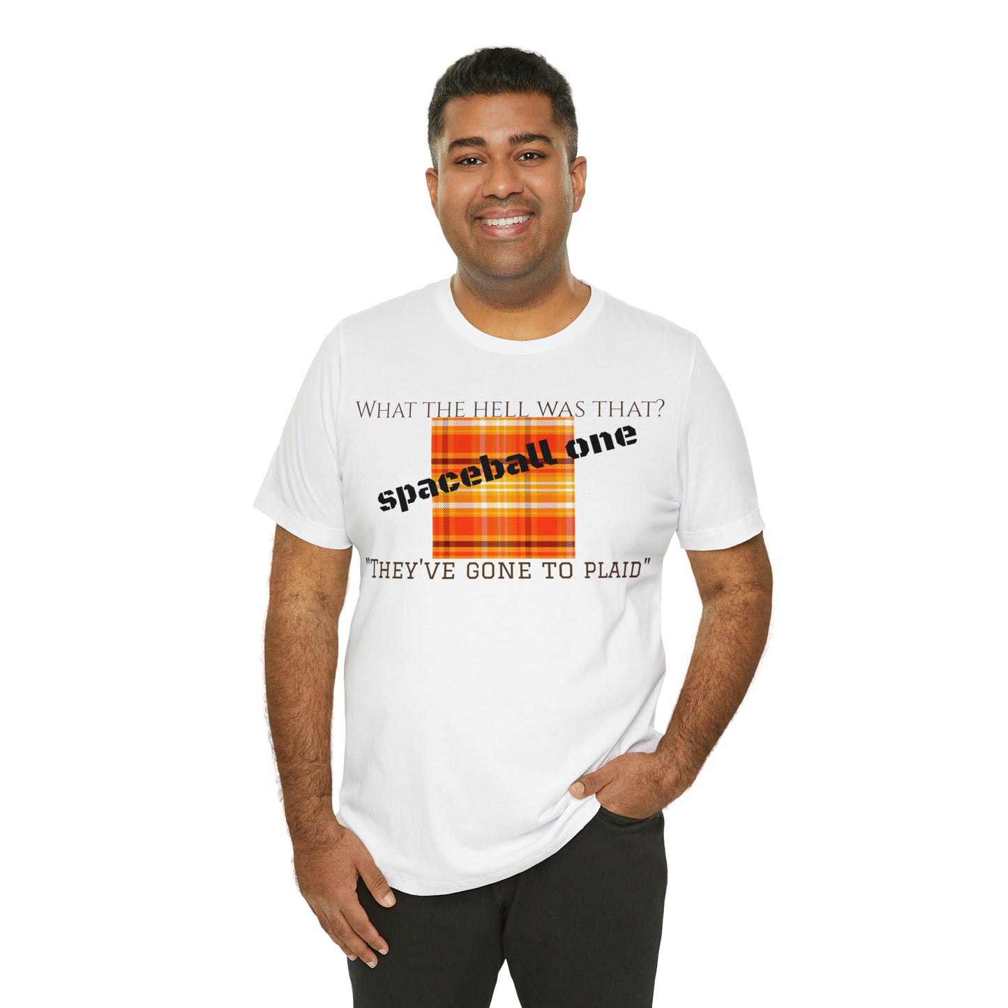 Unisex Jersey Short Sleeve Tee Spaceballs ~ Plaid!