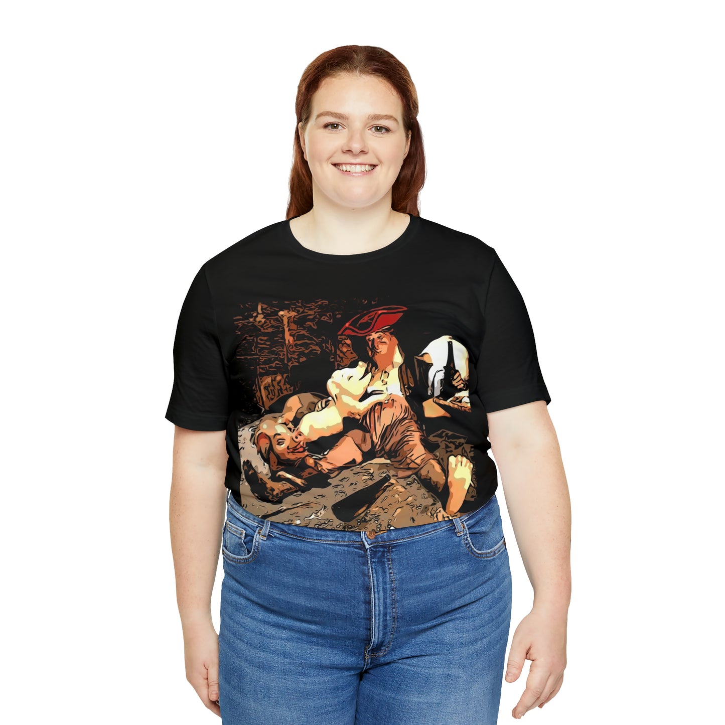 Unisex Jersey Short Sleeve Tee Painting of Disneyland PIRATES OF THE CARIBBEAN