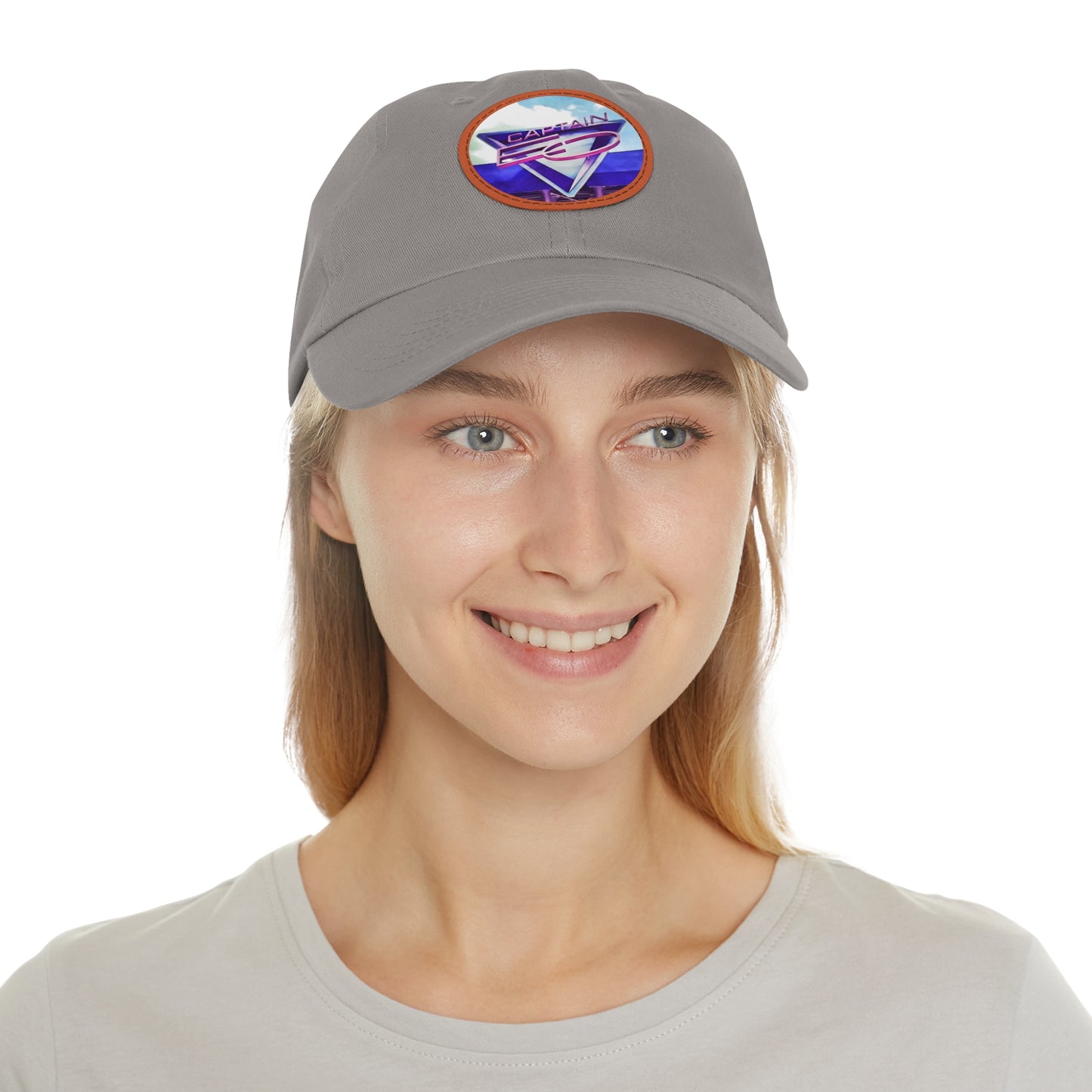 Dad Hat with Leather Patch (Round) Disneyland Retro Captain EO Show