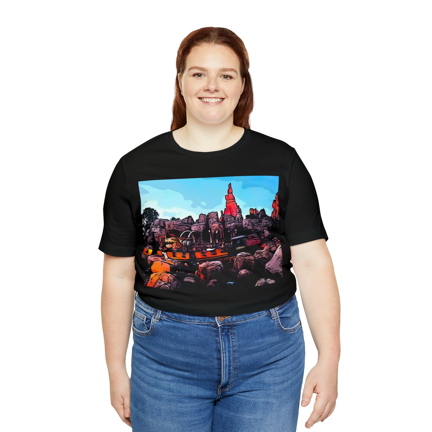 Unisex Jersey Short Sleeve Tee Painting of It's A Disney Thing! BIG TUNDER Mt
