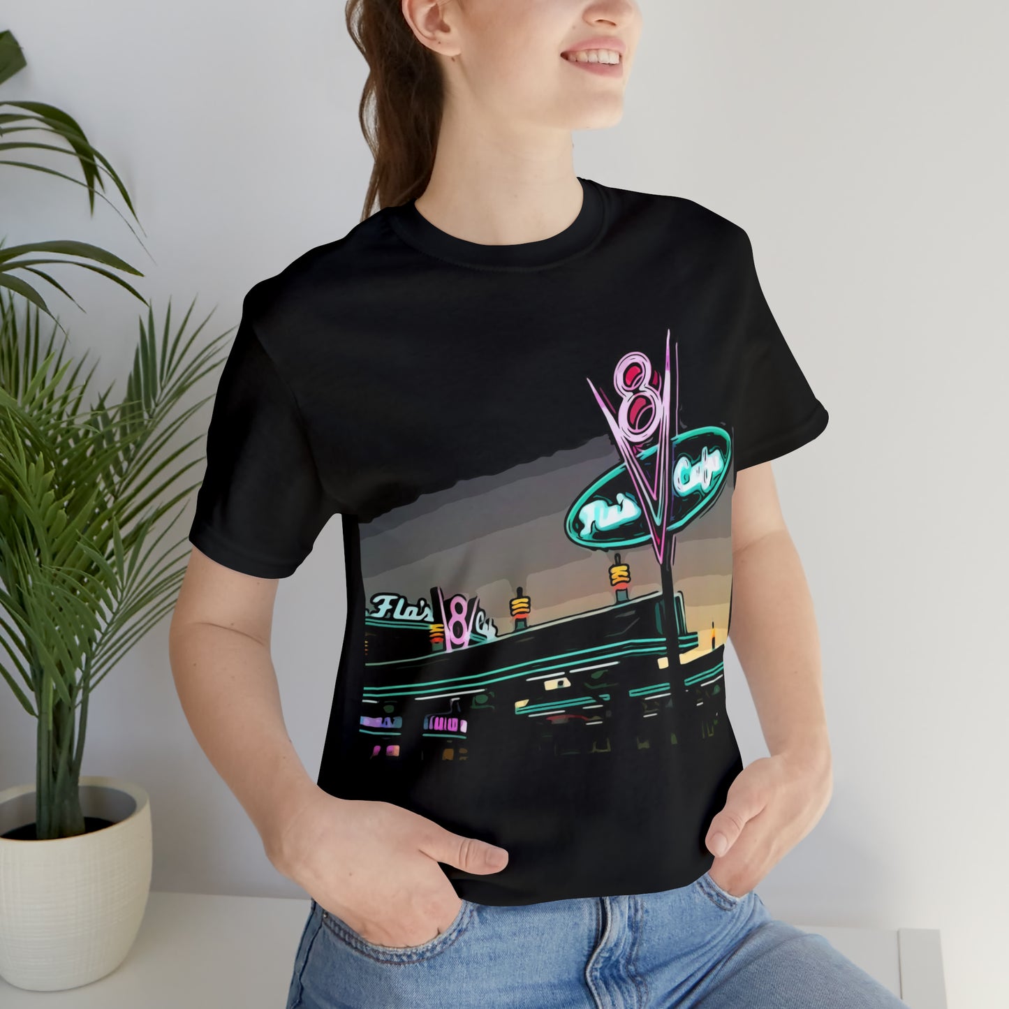 Unisex Jersey Short Sleeve Tee Painting of It's A Disney Thing! FLO'S V8 Cafe