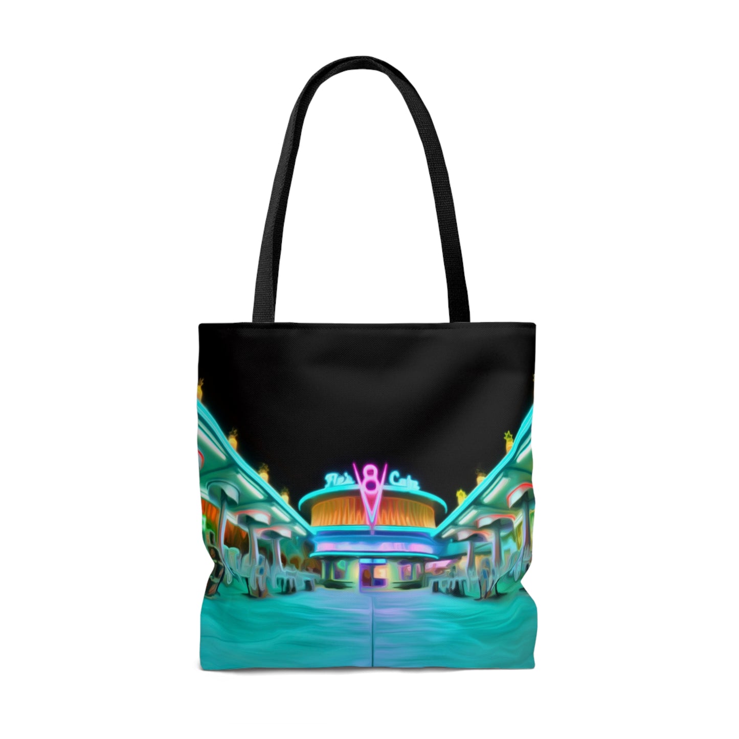 AOP Tote Bag Painting of Disneyland Resort DCA Flo's V8 Cafe