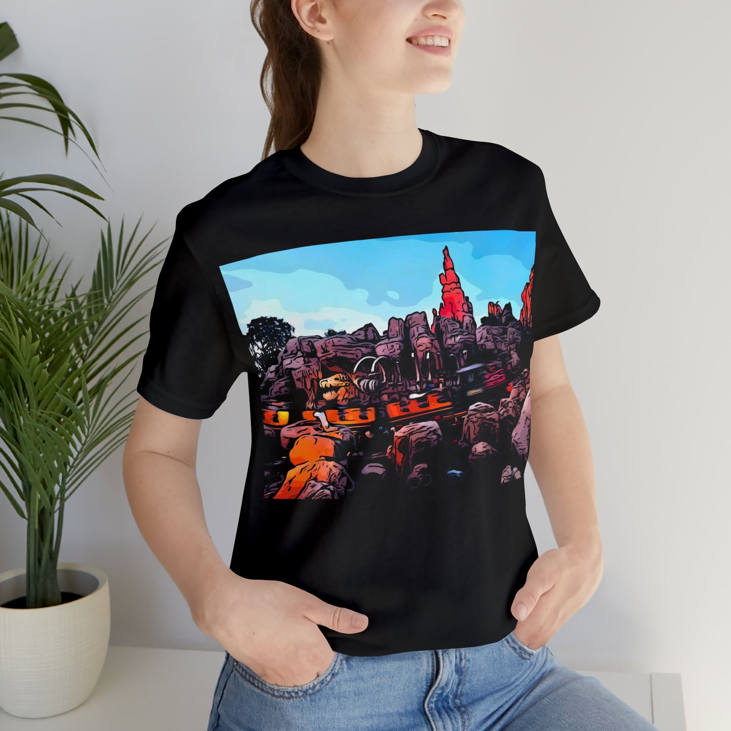Unisex Jersey Short Sleeve Tee Painting of It's A Disney Thing! BIG TUNDER Mt