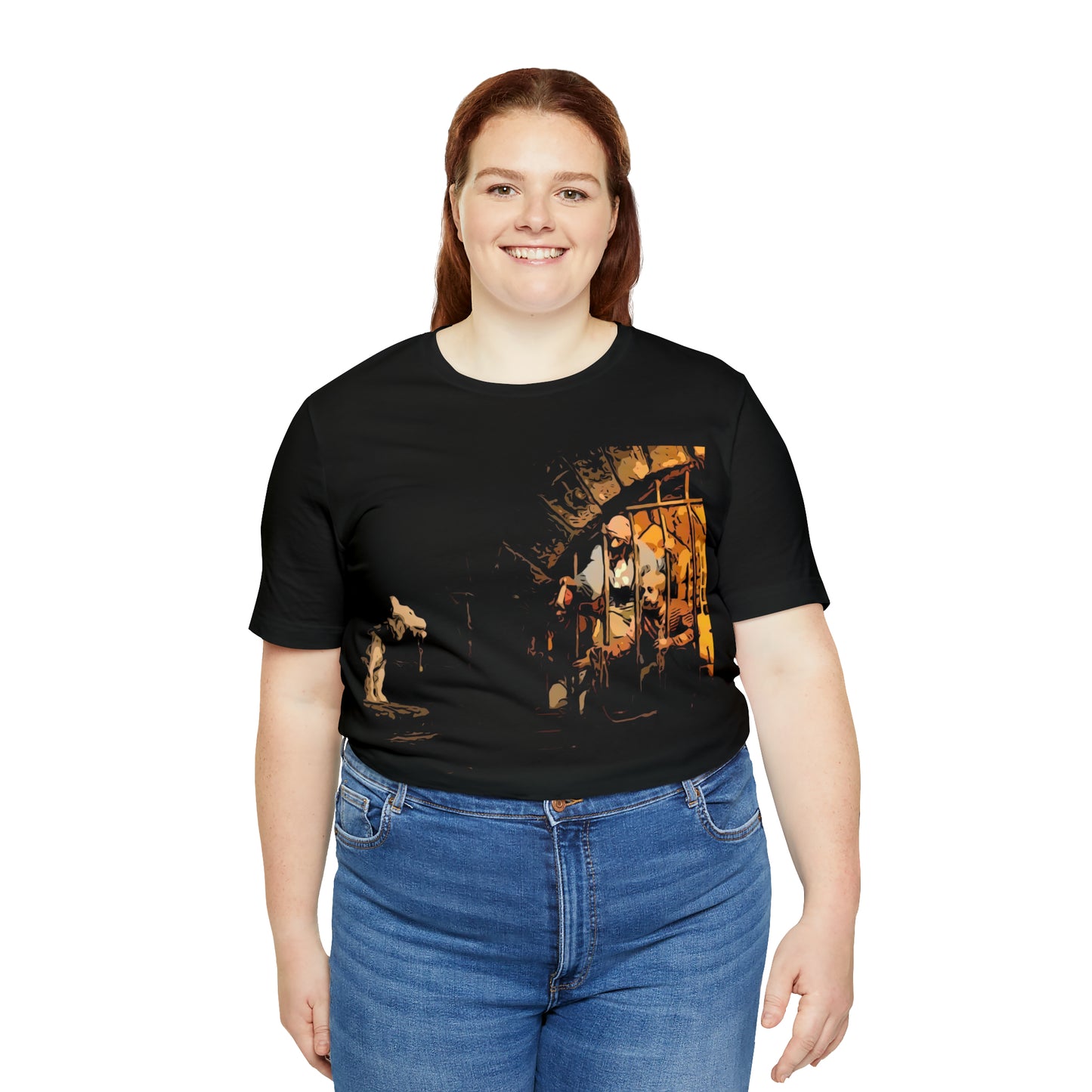 Unisex Jersey Short Sleeve Tee Painting of Disneyland PIRATES OF THE CARIBBEAN