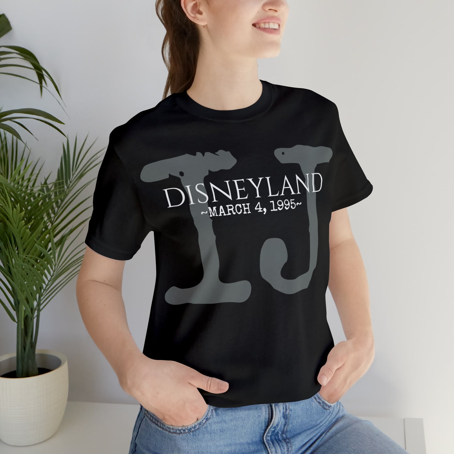 Unisex Jersey Short Sleeve Tee Disneyland Indiana Jones Ride opening day 1995