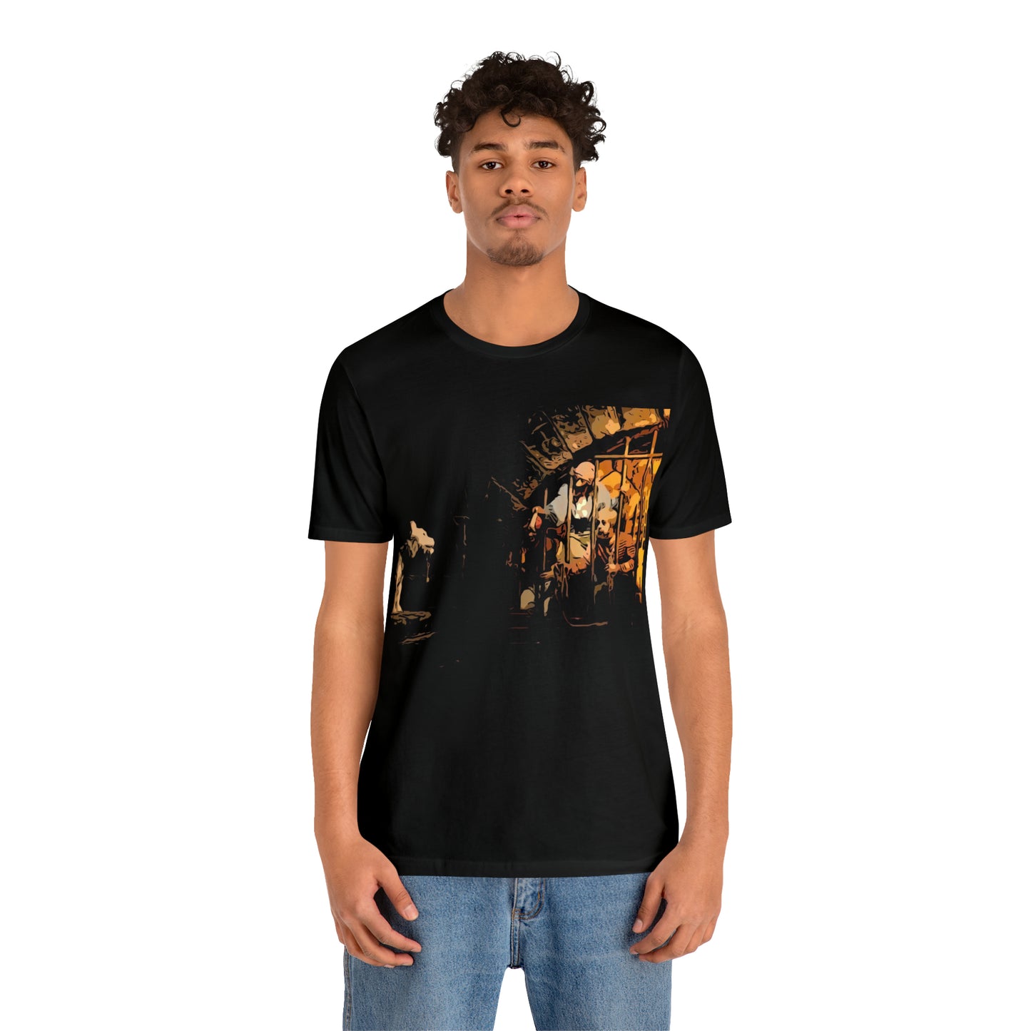 Unisex Jersey Short Sleeve Tee Painting of Disneyland PIRATES OF THE CARIBBEAN