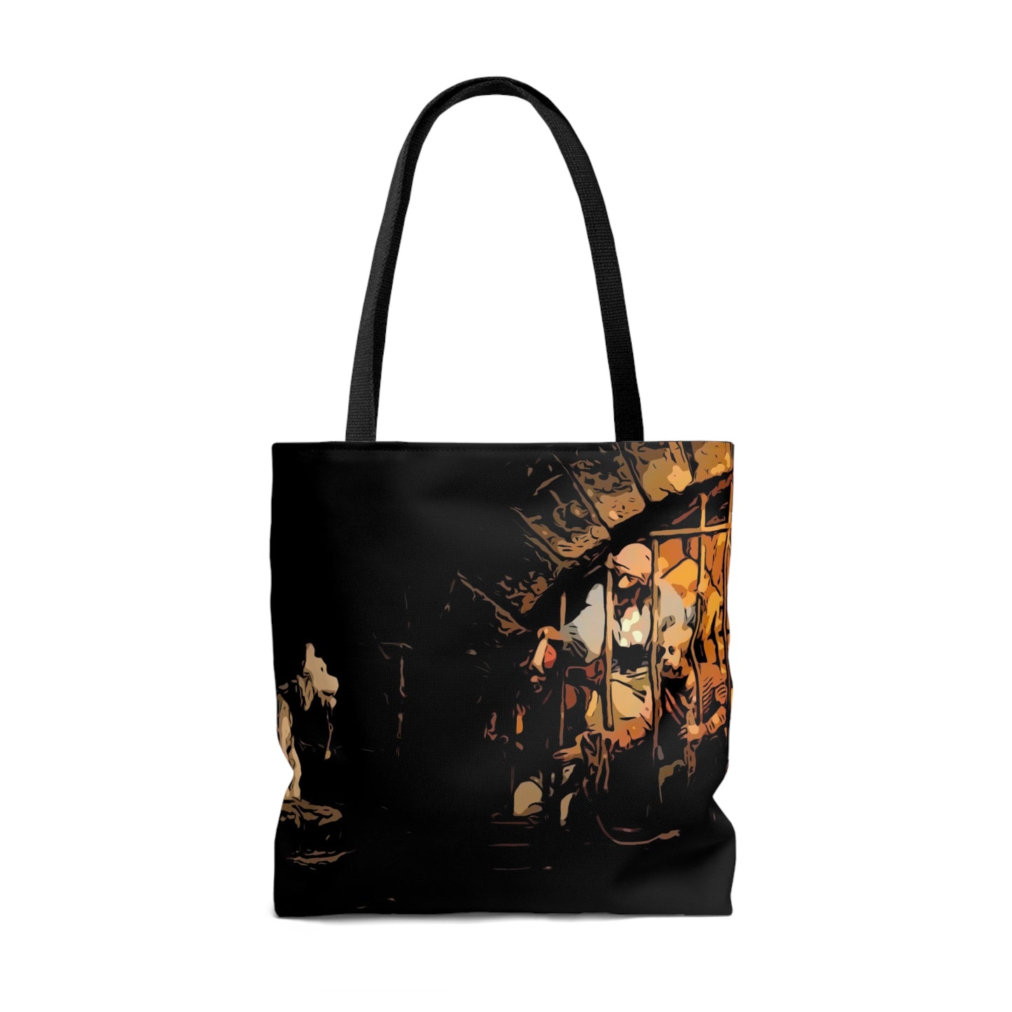 AOP Tote Bag Painting of Disneyland Pirates of Carribean Ride