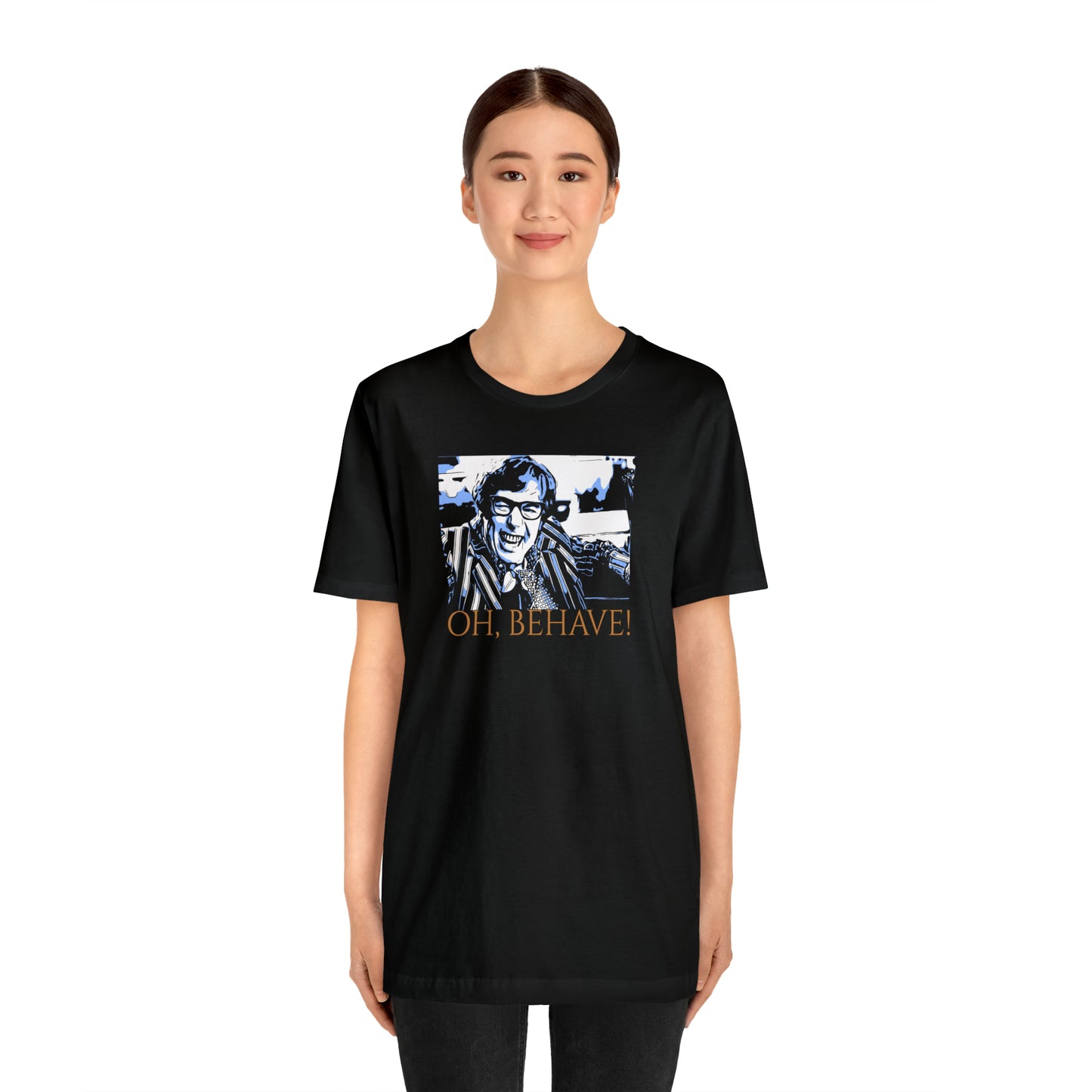 Unisex Jersey Short Sleeve Tee Austin Powers -Quote- Oh, Behave!