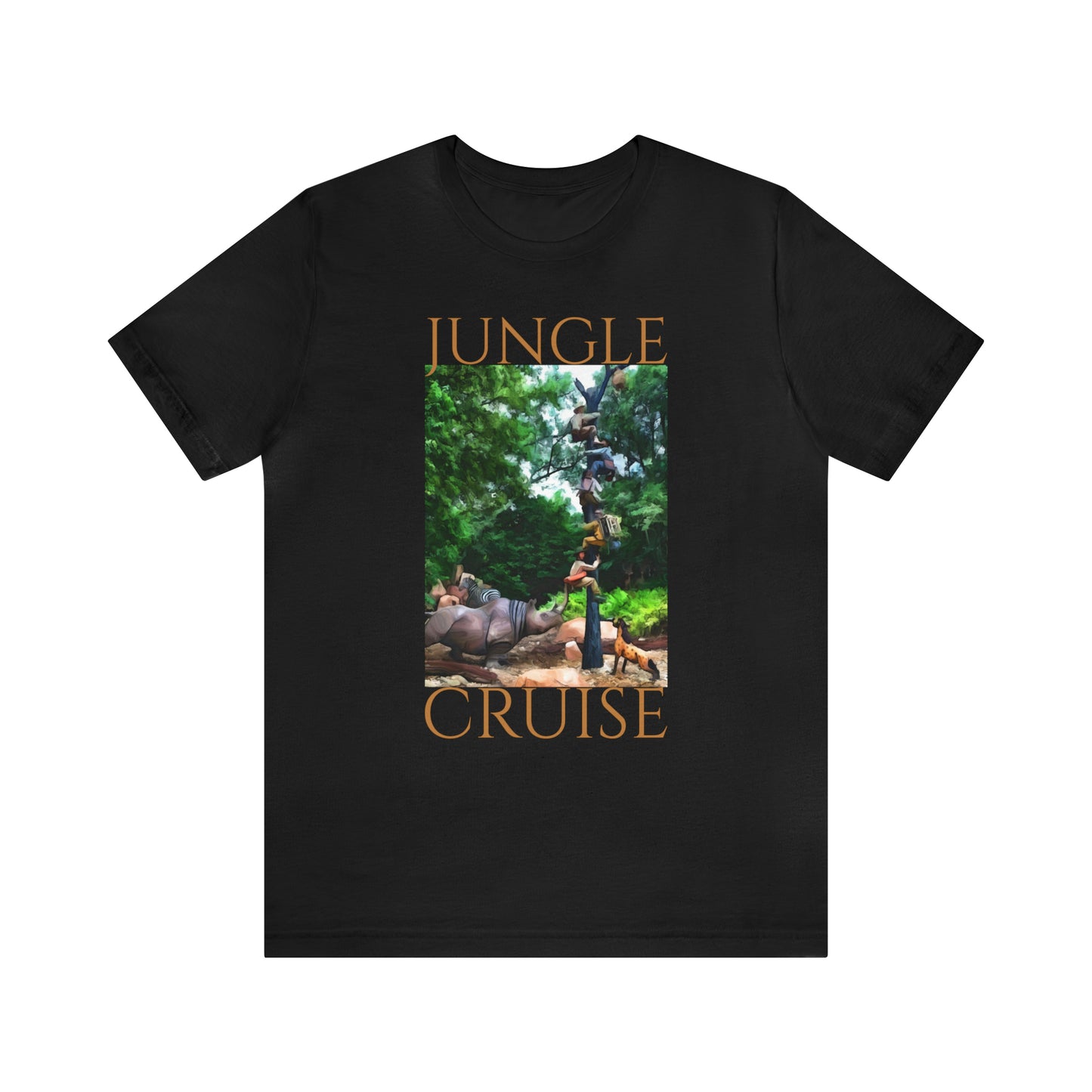 Unisex Jersey Short Sleeve Tee Painting of Disneyland ~ JUNGLE CRUISE~ Ride