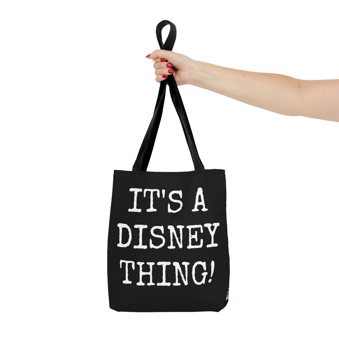 AOP Tote Bag Painting of Disneyland it's a small world ride
