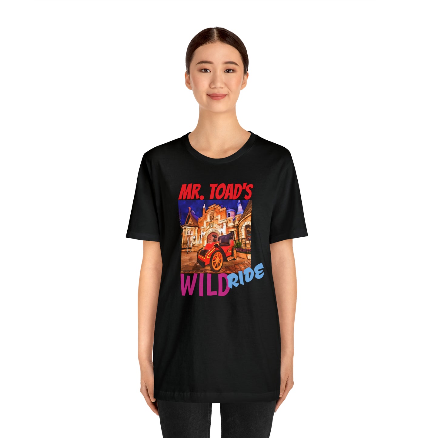 Unisex Jersey Short Sleeve Tee Painting of Disneyland ~MR. TOAD'S Wild ride