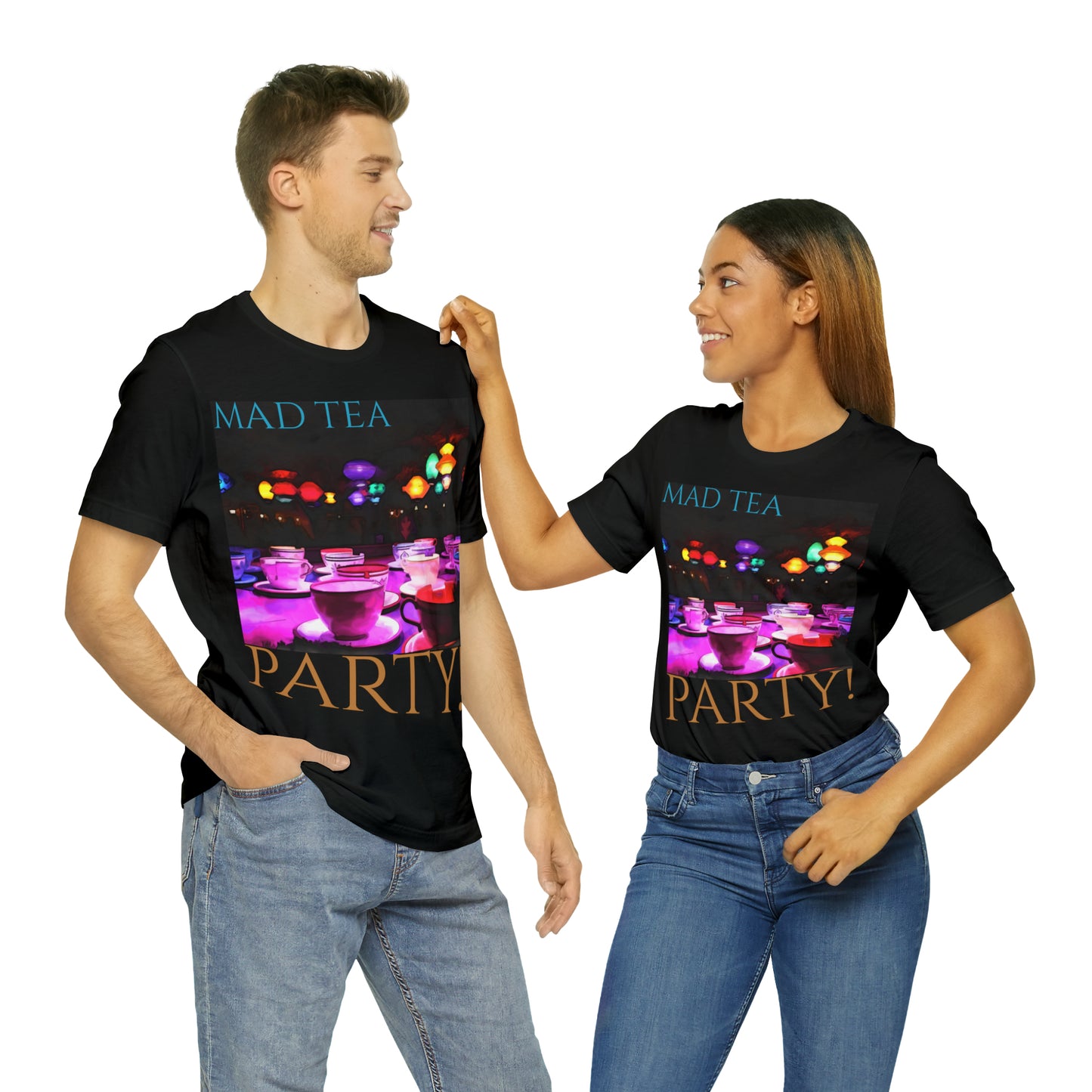 Unisex Jersey Short Sleeve Tee Painting of It's A Disney Thing! Mad TEA CUPS