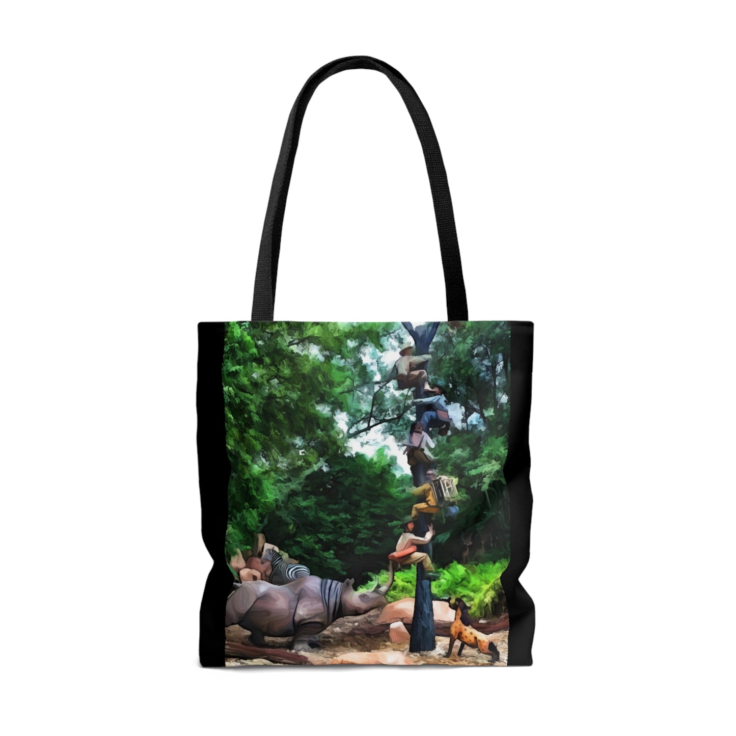 AOP Tote Bag Painting of Disneyland Jungle Cruise Boat Ride