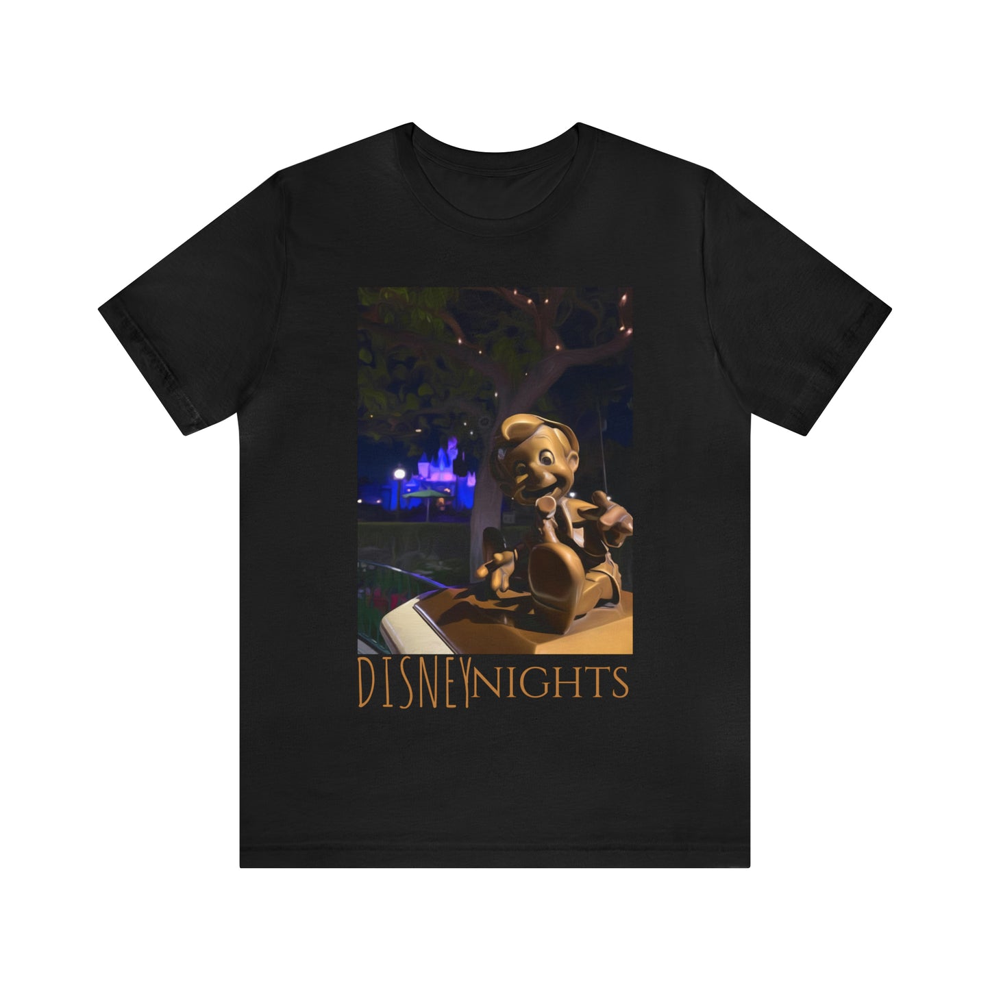 Unisex Jersey Short Sleeve Tee Painting of Its A DISNEY Thing PINOCCHIO'S STATUE