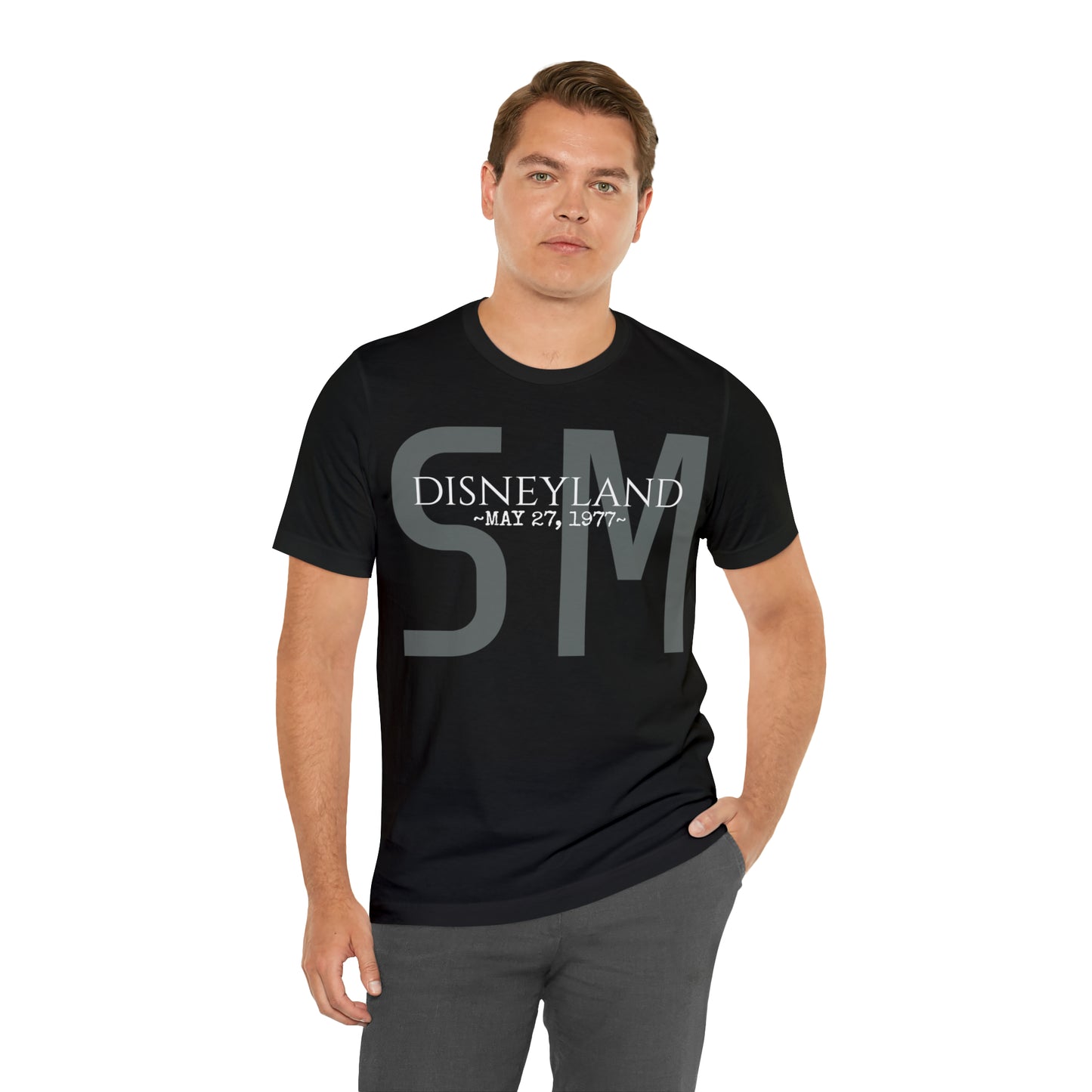 Unisex Jersey Short Sleeve Tee Disneyland Space Mountain opening day 1977