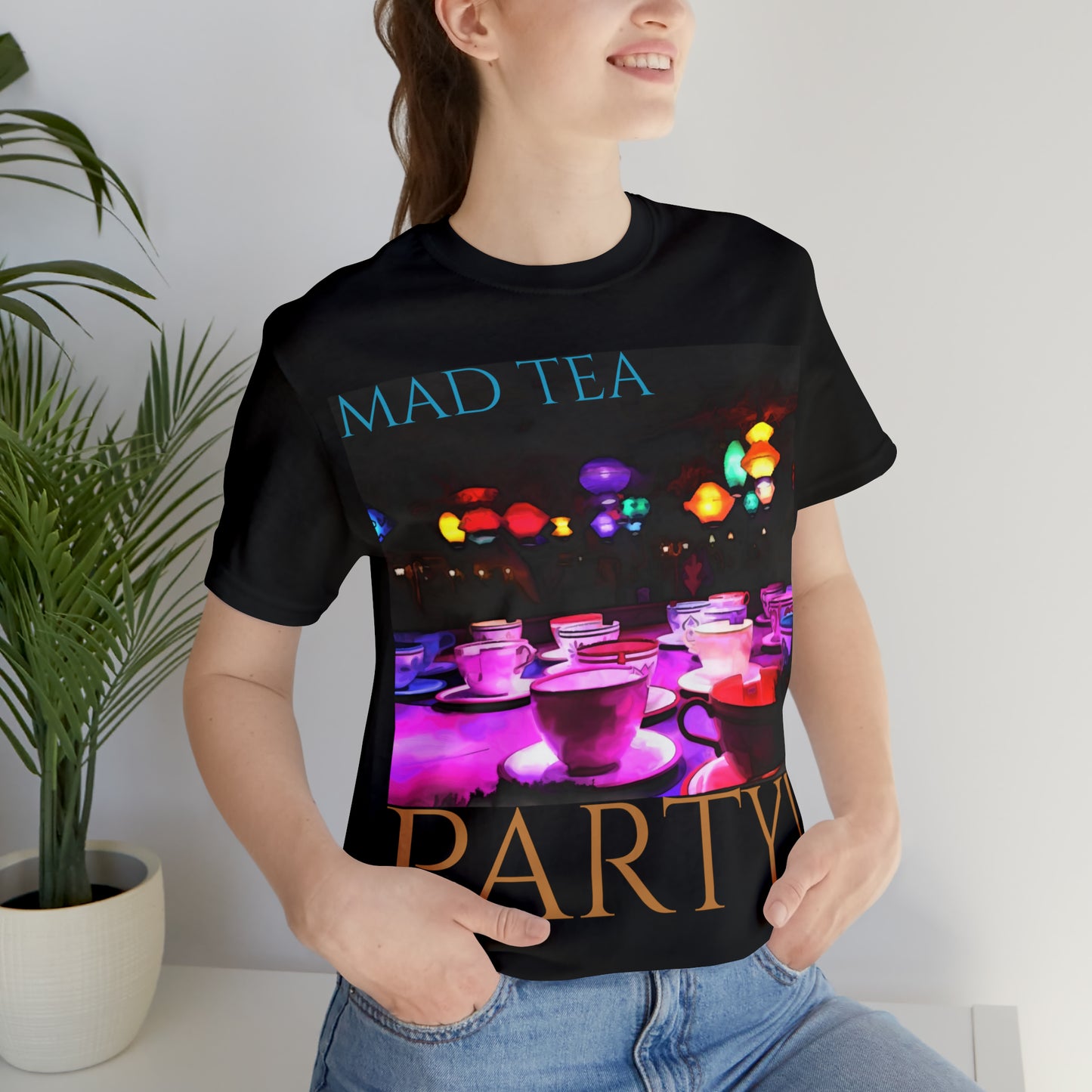 Unisex Jersey Short Sleeve Tee Painting of It's A Disney Thing! Mad TEA CUPS