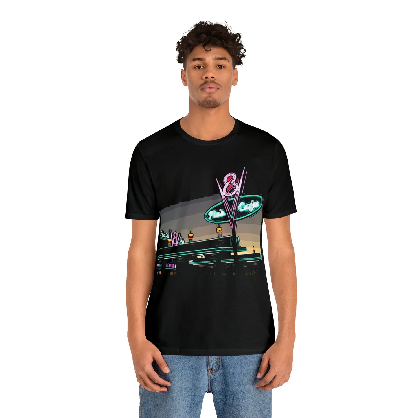 Unisex Jersey Short Sleeve Tee Painting of It's A Disney Thing! FLO'S V8 Cafe