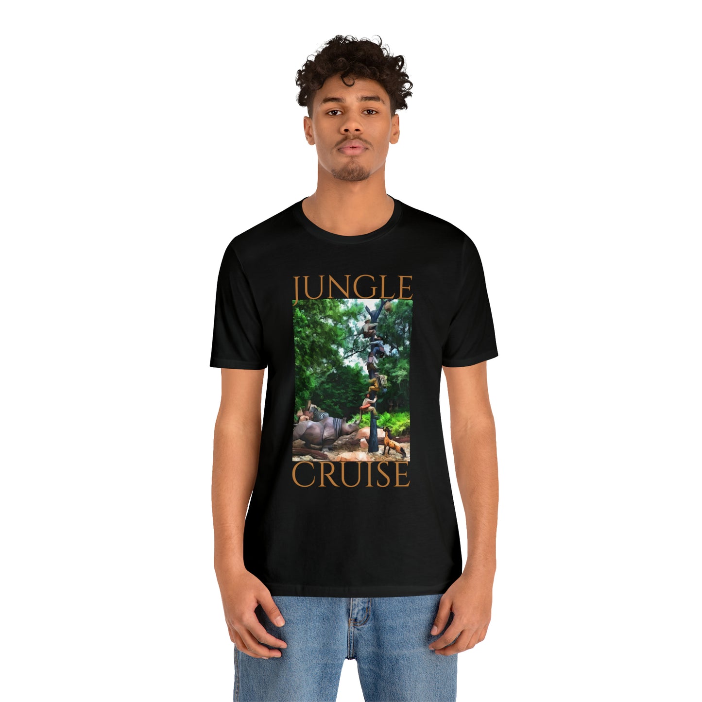 Unisex Jersey Short Sleeve Tee Painting of Disneyland ~ JUNGLE CRUISE~ Ride