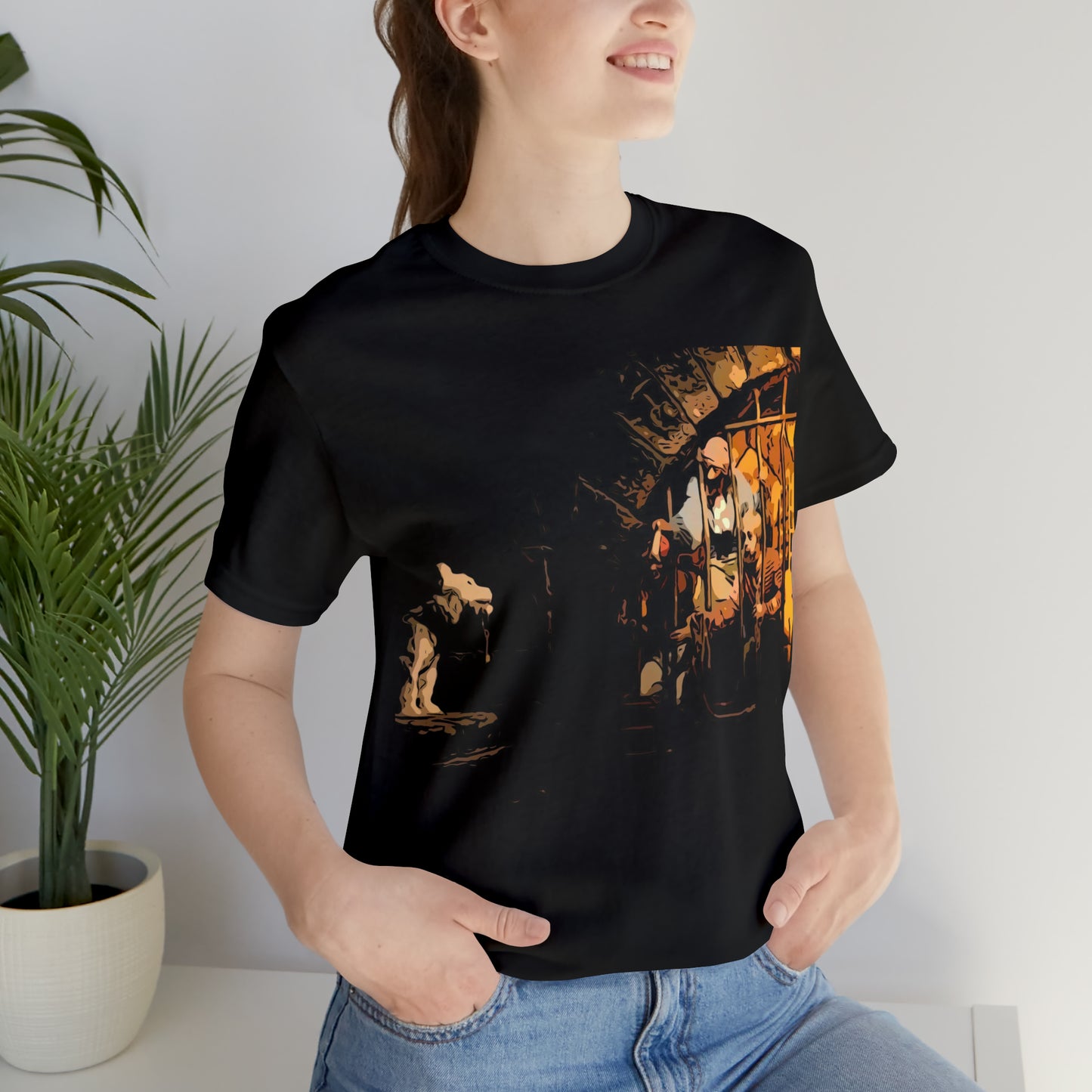 Unisex Jersey Short Sleeve Tee Painting of Disneyland PIRATES OF THE CARIBBEAN