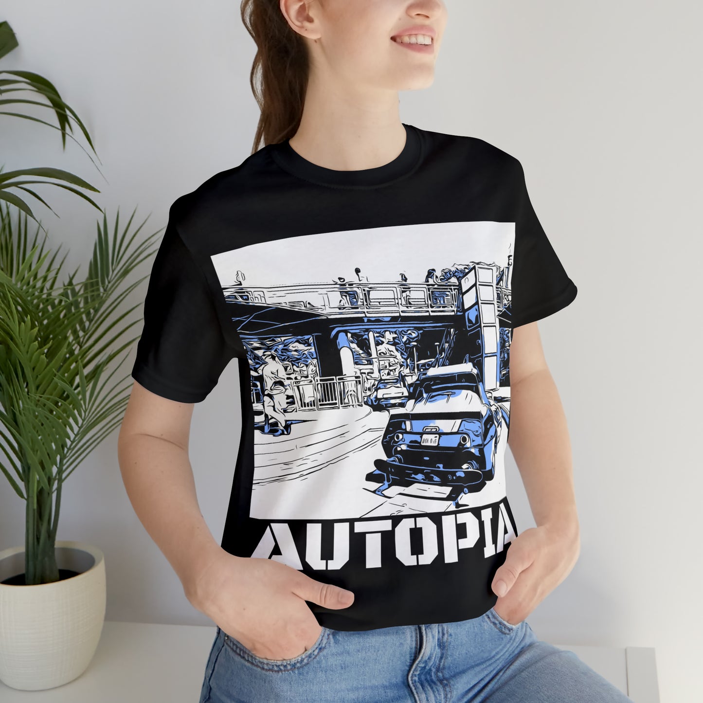 Unisex Jersey Short Sleeve Tee Painting of It's A Disney Thing! AUTOPIA