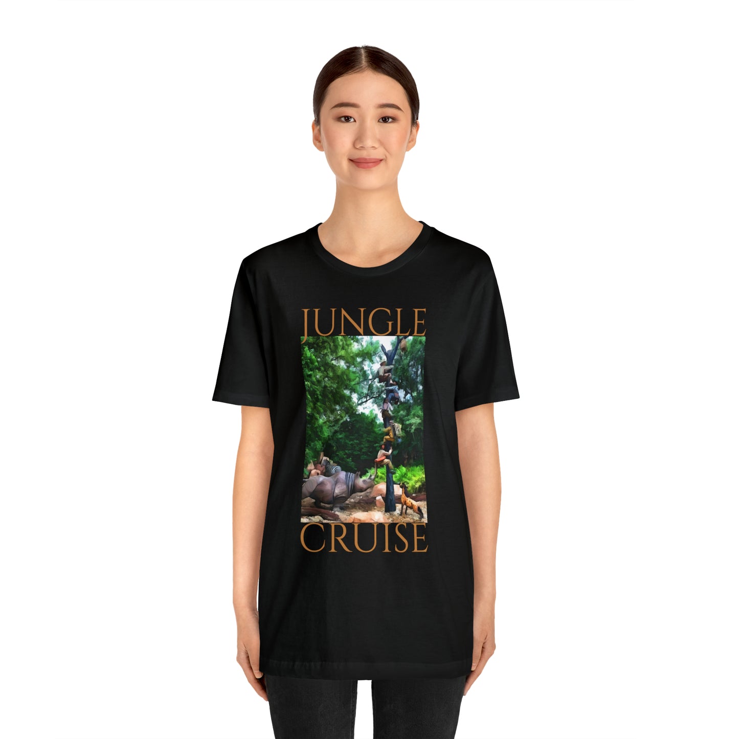 Unisex Jersey Short Sleeve Tee Painting of Disneyland ~ JUNGLE CRUISE~ Ride
