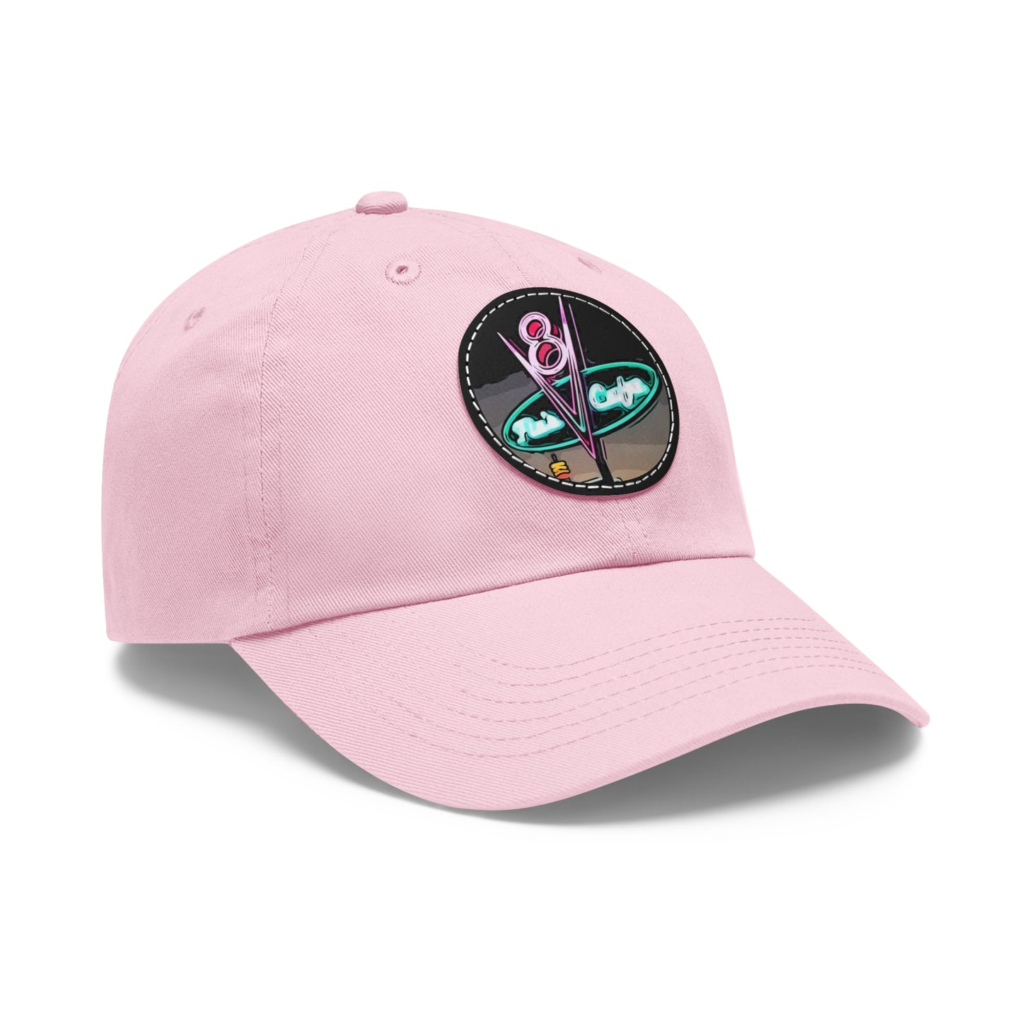 Dad Hat with Leather Patch (Round) Disneyland Food Flo's V8 Cafe