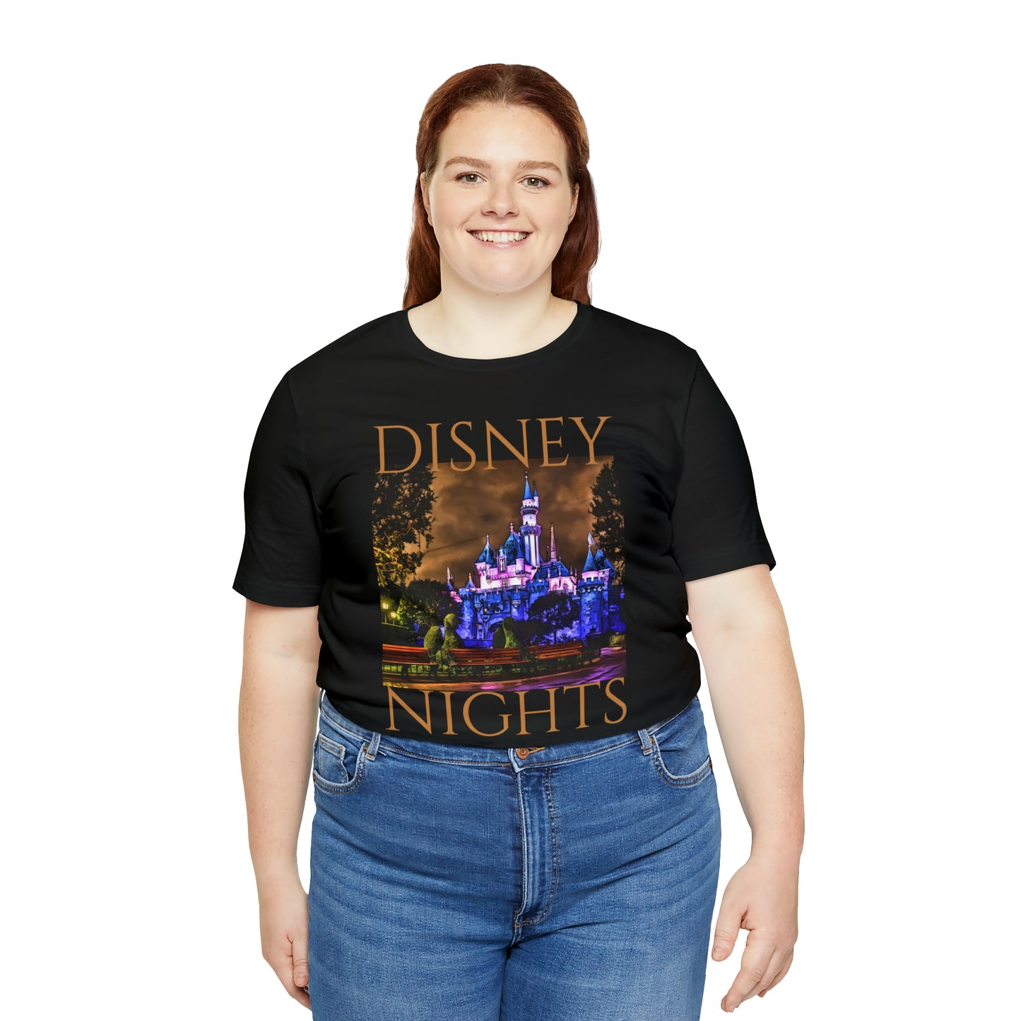 Unisex Jersey Short Sleeve Tee Painting of Disneyland SLEEPING BEAUTY CASTLE