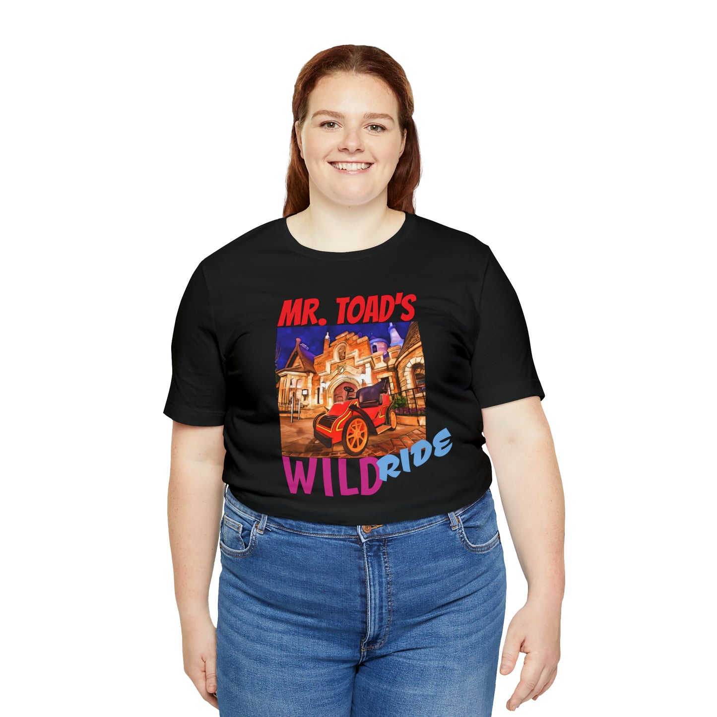 Unisex Jersey Short Sleeve Tee Painting of Disneyland ~MR. TOAD'S Wild ride