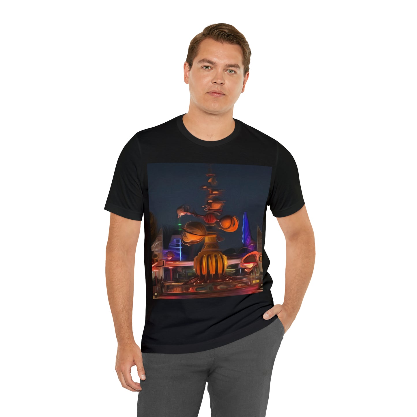 Unisex Jersey Short Sleeve Tee Painting of It's A Disney Thing! ASTRO ORBITOR