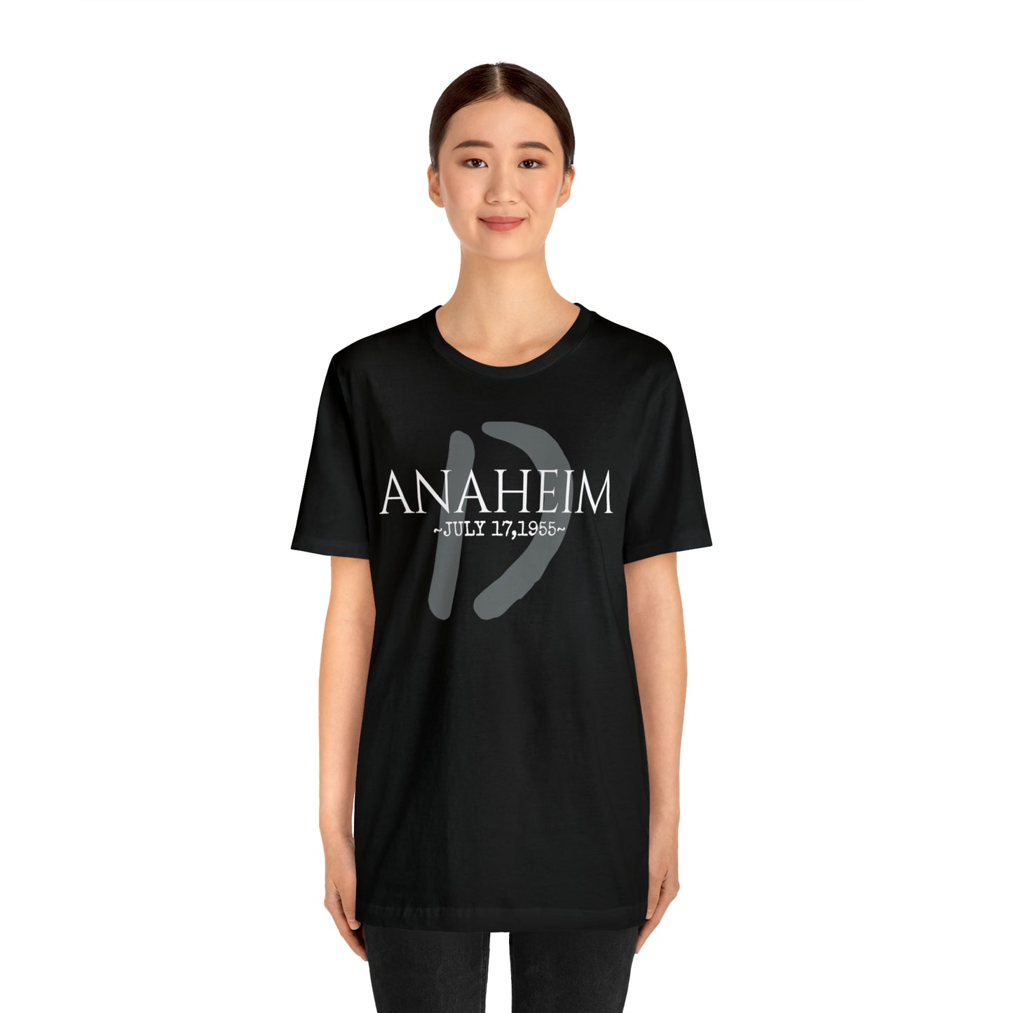 Unisex Jersey Short Sleeve Tee Disneyland Resort Opening Date ~ Anaheim