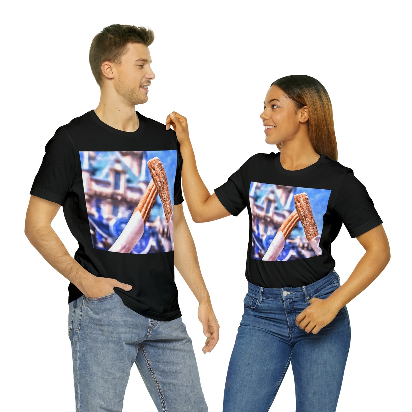 Unisex Jersey Short Sleeve Tee Painting of It's A DISNEY Thing! CHURROS
