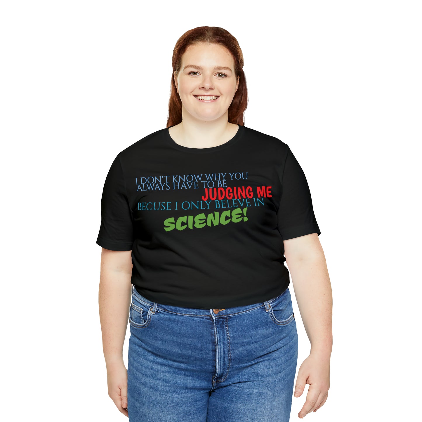 Unisex Jersey Short Sleeve Tee Nacho Libre - "Science"