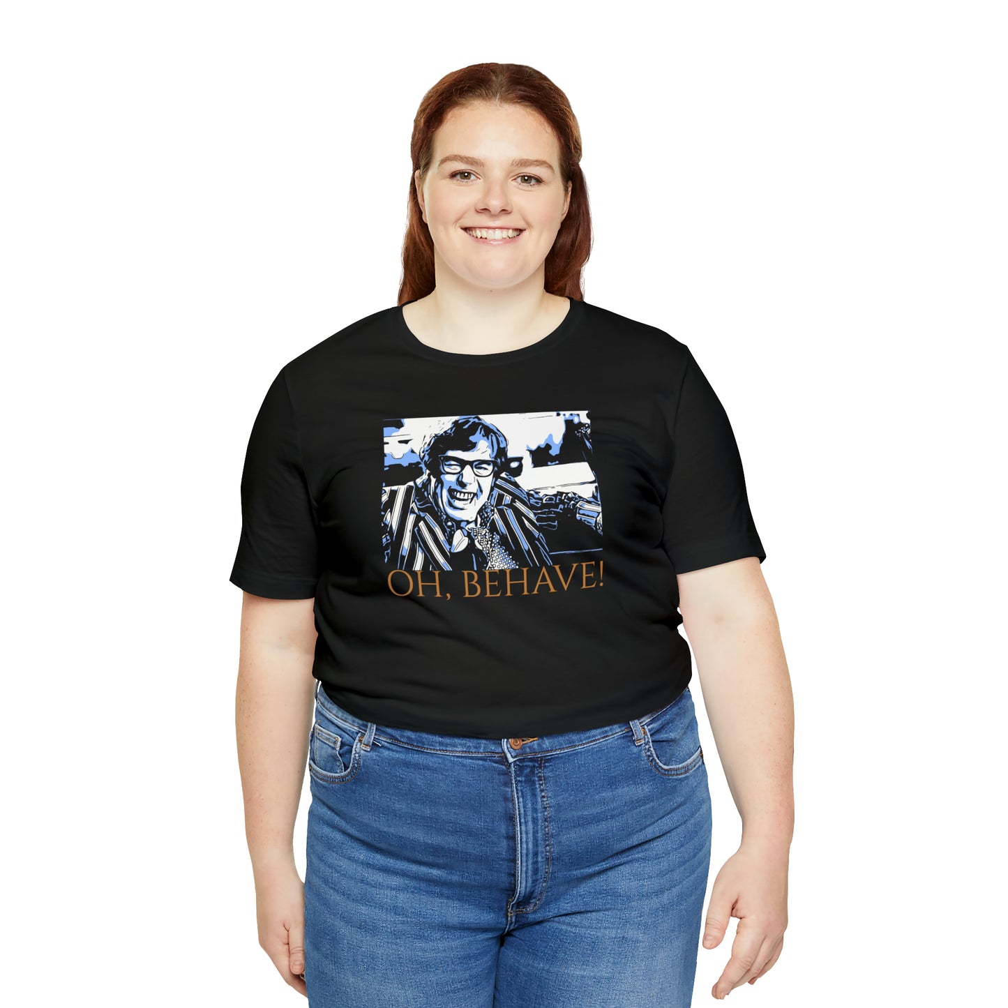Unisex Jersey Short Sleeve Tee Austin Powers -Quote- Oh, Behave!