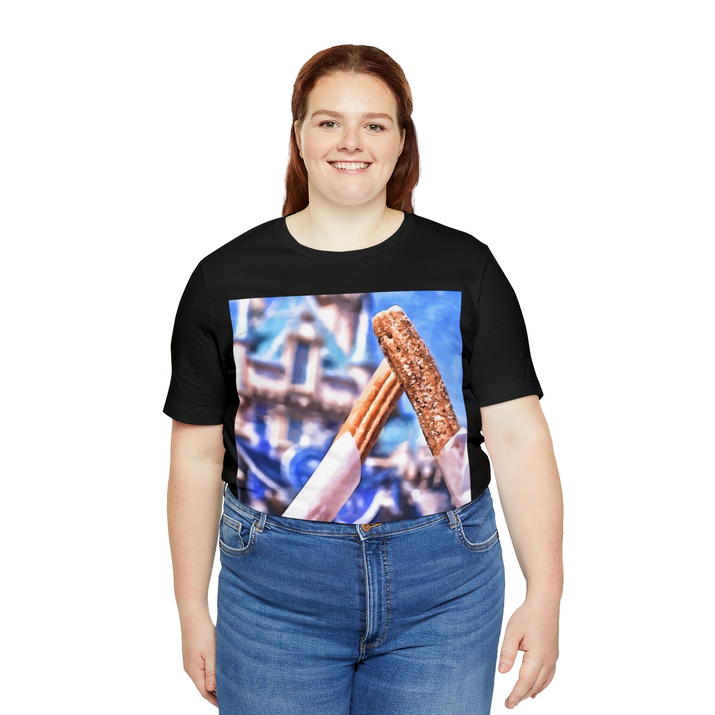 Unisex Jersey Short Sleeve Tee Painting of It's A DISNEY Thing! CHURROS